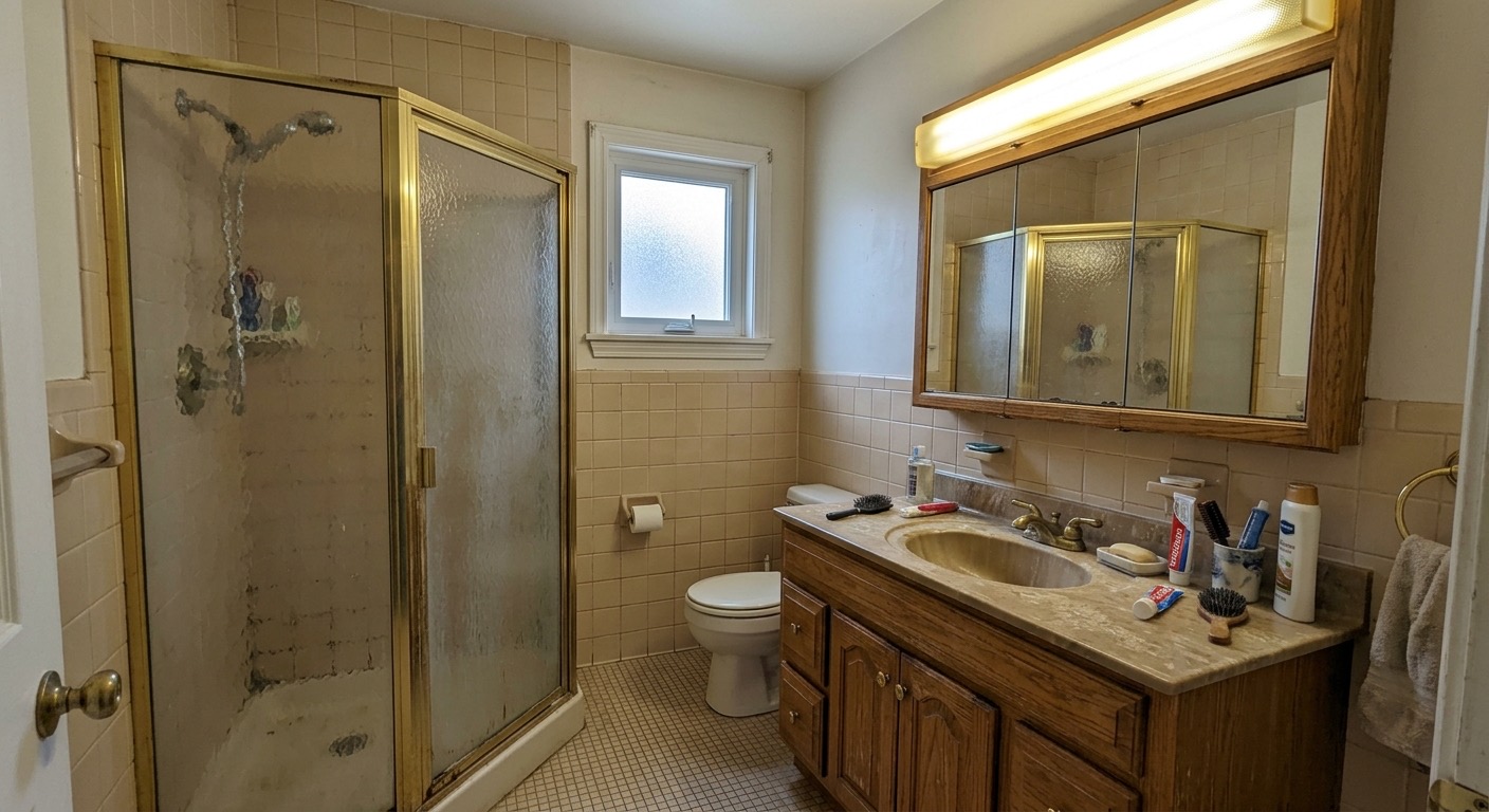 Before — the client's actual room