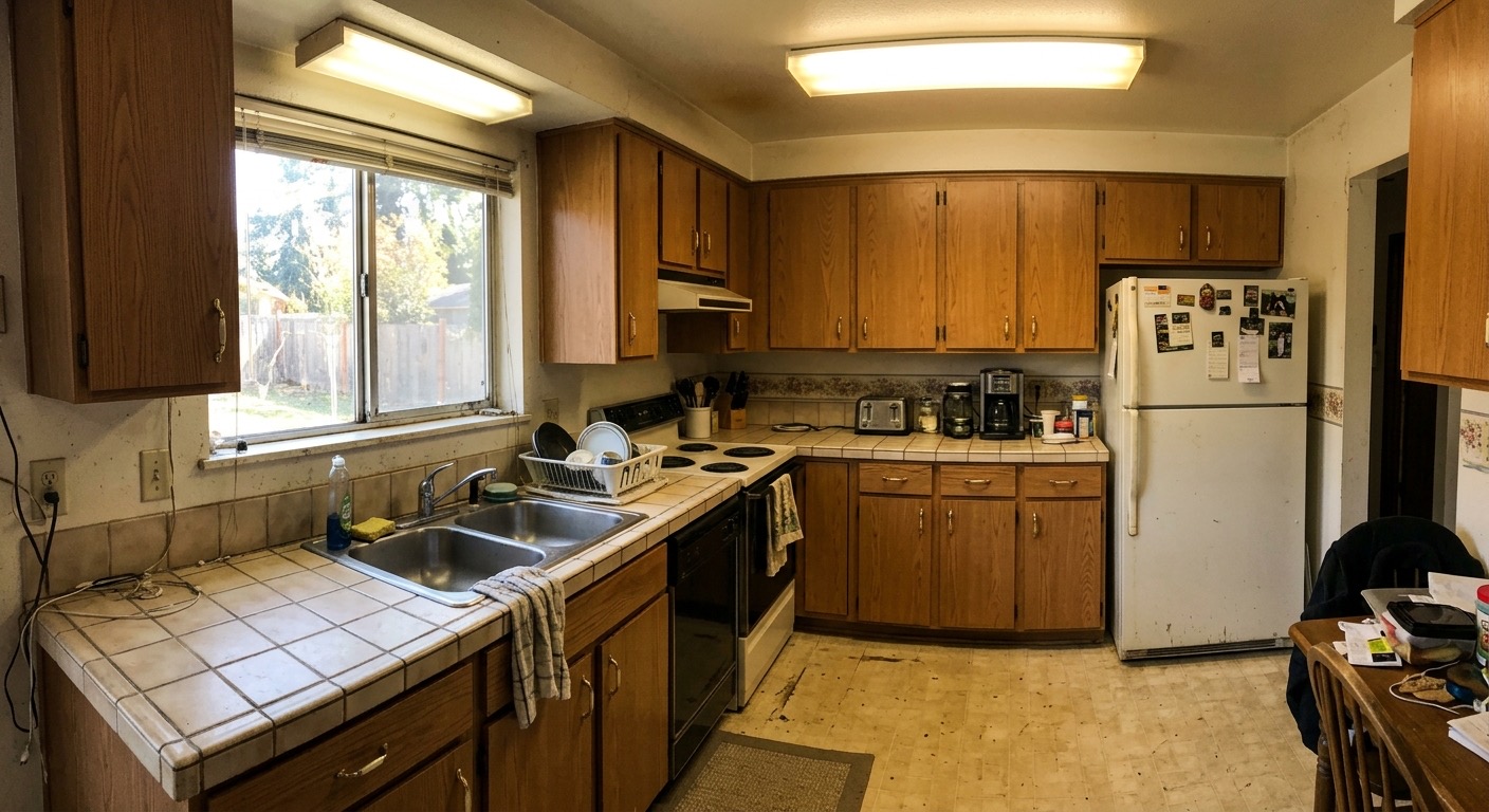 Before — the client's actual room